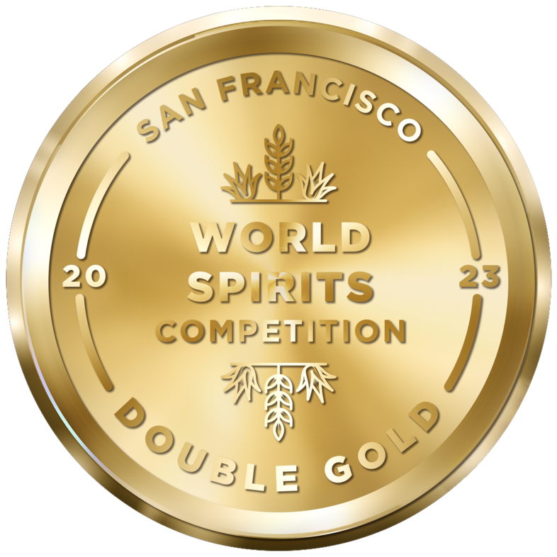 Logotype of world spirits competition double gold San Francisco