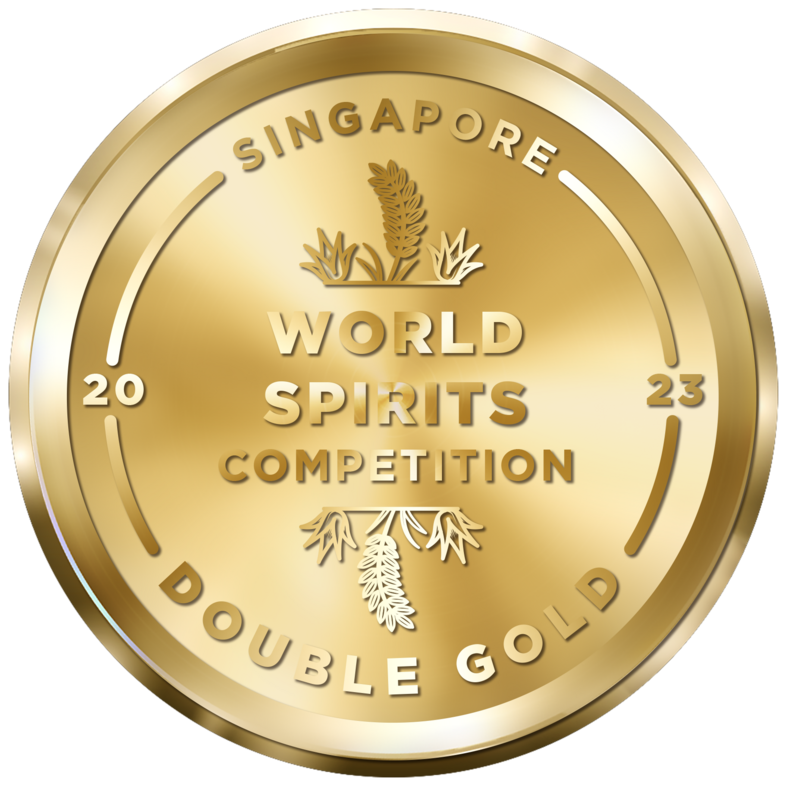 Logotype of World Spirits competition double gold Singapore