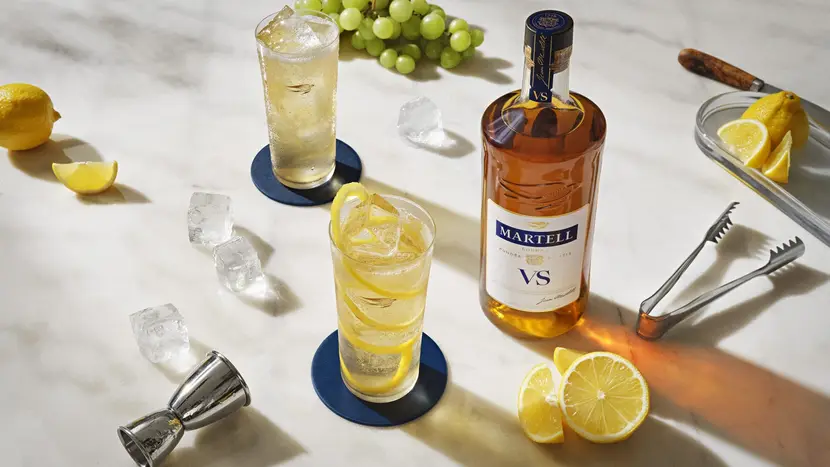 Visual of Martell & Ginger Ale/Beer