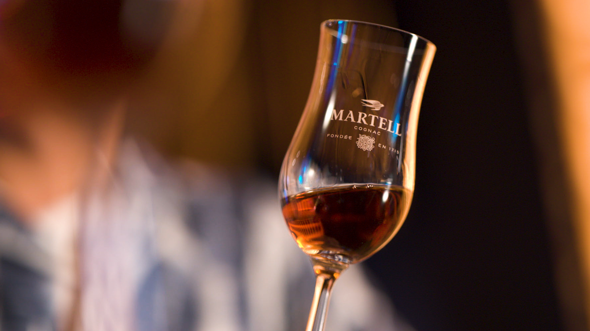 Visual of glass of cognac