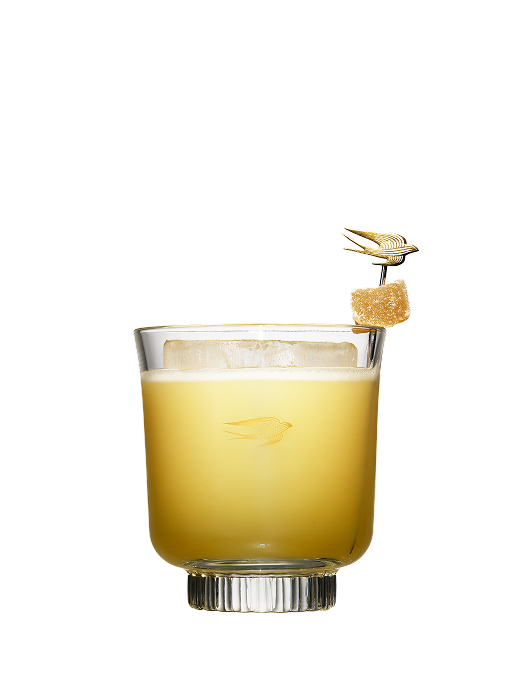 Martell Penicillin noir cocktail